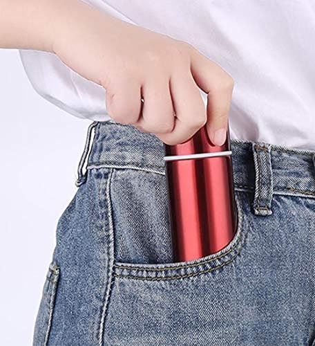 Mini thermos de 150 ml - En acier inoxydable - Portable - Pour le voyage - Rouge - Nail Gallerys