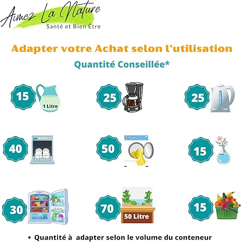 Aimez La Nature 100 Perles de Céramique EM® Avec Joli Pack Ecologique et Sachet Coton Certifié Bio, Purificateur Naturel Eau Robinet, Filtration pour Carafe Bouilloire Lave Linge et Vaisselle - Nail Gallerys