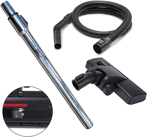 Ensemble de tubes d'aspiration pour Karcher (1 pièce) – Compatible avec les séries WD3/WD5/WD7 et modèles A2000-A4000, acier inoxydable + tuyau de brosse de sol en plastique pour série NT (avec - Nail Gallerys