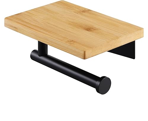 KES Porte-Papier Toilette avec étagère en Bambou Support Mural pour Papier Toilette pour Salle de Bain Acier Inoxydable SUS304 Brosse, BPH220BADM-2 - Nail Gallerys