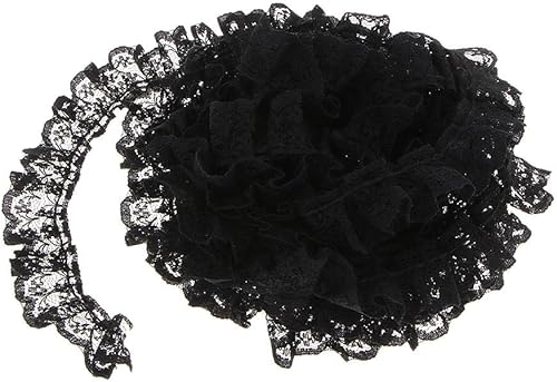 Sharplace Ruban de Garniture en Polyester Dentelle Ruban Crochet pour Pantalons Manteaux Chemises Robes Bande, Rose - Nail Gallerys