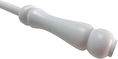 TENDAGGIMANIA ® Barre d'essourage - Barre de tirage pour Rideaux et Draperies - 125 cm - Bois - Couleur: Naturel - Nail Gallerys