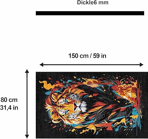 bamyum Gameking Tapis Gaming Sol Imprimé Chenille Fabriqué à la Machine 80 x 150 cm, Tapis Lavable Salon, Tapis Gaming Chambre, Antibactérien Antidérapant Tapis de Cuisine - Nail Gallerys