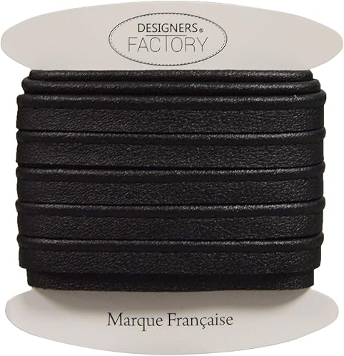 Passepoil en simili cuir noir mat, belle qualité - Passepoil skai noir mat (Par 10 mètres) - Nail Gallerys