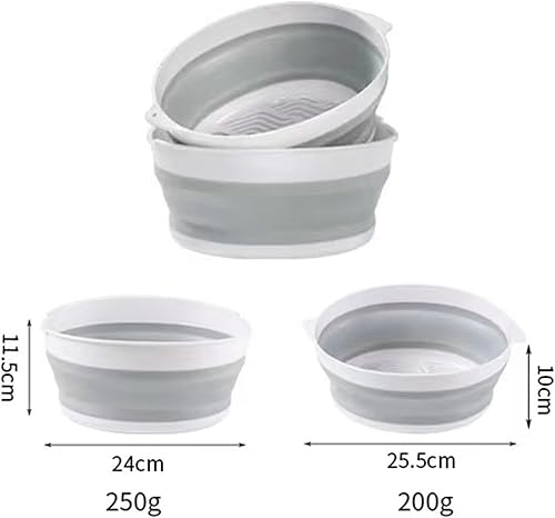 Fiyuer Passoire Pliable Silicone, 2 en 1 Passoire Cuisine, Double Couche Passoire de Cuisine Portable Panier de Fruits, Passoire Filtres de Cuisine Égouttoir pour Dérener Pâtes Légumes Fruits, Blanc - Nail Gallerys