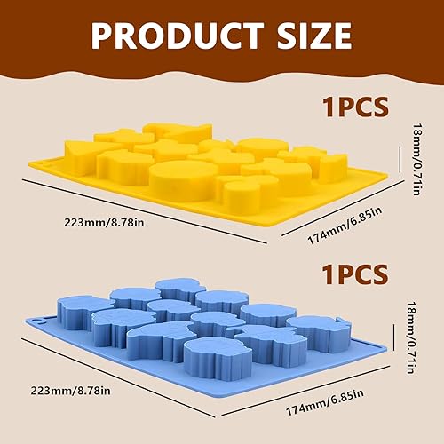 FUYTSUO 2 Pièces Harry Moule Chocolat,Moule en Silicone Harry, Moule à Chocolat de Potter, Silicone Tablette De Chocolat Antiadhésif et Réutilisable, pour Gateau Biscuits Chocolat Cuisson - Nail Gallerys