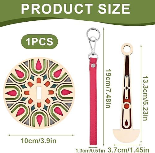 VYIBPDY 1 pièce Dérouleur de laine,Porte Fil pour Tricot,Porte-bobine de fil magnétique,Dérouleur de laine rotatif en bois,Porte-peau Tricot Accessoires,Cadeau pour les amateurs de tricot - Nail Gallerys