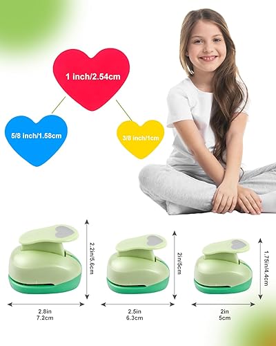 UCEC Lot de 3 perforatrices à motif papillon, pétale, cœur, perforatrice pour enfants, pour le bricolage, le scrapbooking, les cartes de vœux, perforatrices à motif de Noël, taille du motif : 15 mm - Nail Gallerys