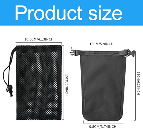 Sac Porte-Savon avec Filet à Savon et Mousqueton, Pochette à Savon pour Gel Douche, Pochette Savon Solide, Idéal pour Douche, Bain, Noir - Nail Gallerys