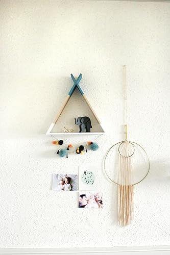 Etagère tipi en Bois 35 x 35 x 10 cm - MegaCrea DI - Nail Gallerys