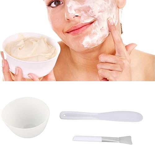 Ensemble de Bols à Mélanger pour Masque Facial, Applicateur de Masque Facial, Outil Applicateur de Masque, 3 Pièces, Ensemble d'outils de Masque DIY, Bol de Masque en Silicone, - Nail Gallerys