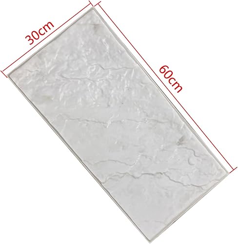 Moule pour Dalles en Beton, Moule pour Allée de Jardin, L 60 x W 30 cm, Réutilisable, Convient pour la Décoration d'allée de Cour(B) - Nail Gallerys