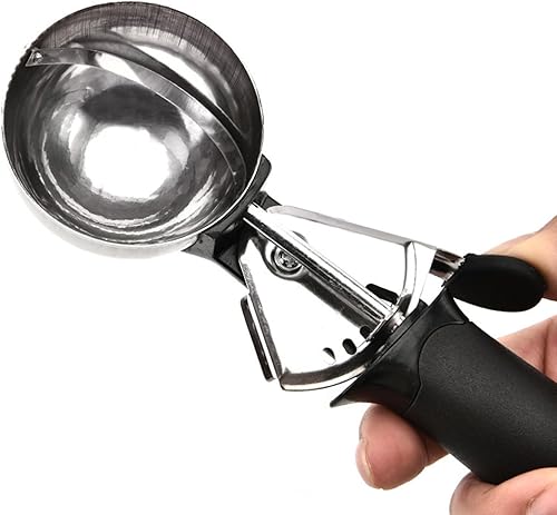 DBAILY Cuillère à Glace En Acier Inoxydable,2pcs Professionnelle Ice Cream Scoop Cuillère à Crème Glacée Manche Ergonomique Pour Boules à Glace Riz Boules De Melon Pâte à Biscuit (21.5x6cm) - Nail Gallerys