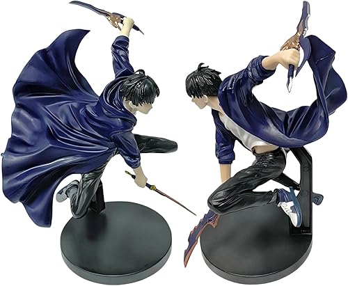 Keyhvao Figurine Sung Jin Woo de 18 cm - Modèle de posture de combat - Figurine cool Sung Jin Woo - Décoration en PVC - Cadeau pour les fans et amis - Nail Gallerys