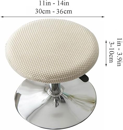 ZZDZW Housse De Tabouret Rond 30cm - 36cm Housse De Siège 1/2/4/6 Pièces Rond Couverture Bar Chaise Coussin Pad Housse Chaise Protecteur pour Home Office Restaurant Bureau (Color : Q, Size : 1 pièce) - Nail Gallerys