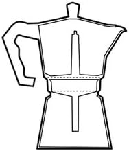 Kabalo 700ml (12 tasses) Macchinetta de cuisinière pour faire du café expresso italien - Continental Moka Percolateur Pot aluminium - Nail Gallerys