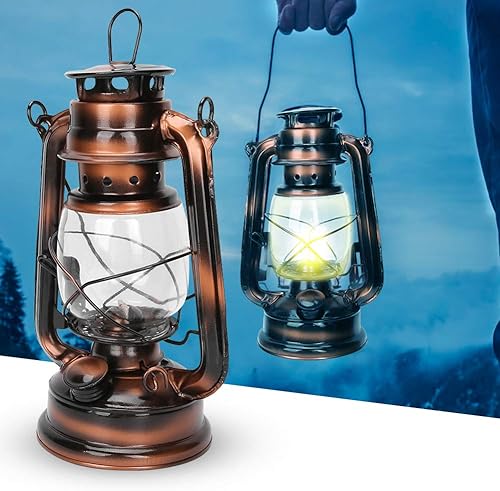 Kudoo Lampe à Pétrole Vintage, Lampes à Huile Rétro pour Intérieur et Extérieur, Lampe à Huile Suspendue pour Lanterne à Huile pour Camping, Randonnée, Randonnée d'urgence - Nail Gallerys