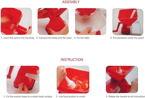 Broyeur de Tomates Manuel,Presse-tomates passoire à tomates presse-moulin à nourriture à base de ventouse presse-agrumes manuel machine à sauce passoire alimentaire,pour fruits et légumes, outil de - Nail Gallerys