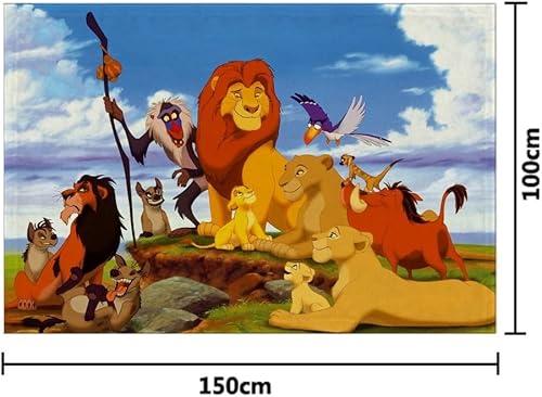 Couverture légère Simba du Roi Lion pour canapé #01 -hco149 200 x 150 cm - Nail Gallerys