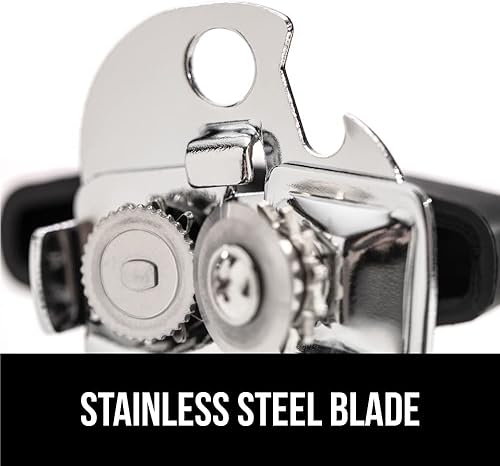 Ouvre-boîtes manuel, outil de cuisine robuste avec bord lisse magnétique, poignée ergonomique, décapsuleur et ouvre-bocal (rose) - Nail Gallerys