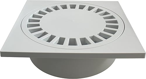 Bonde de jardin en plastique gris 300 x 300 DN110 - Nail Gallerys