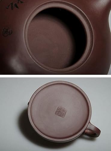 Théière chinoise Yixing faite à la main en argile violette traditionnelle Zisha KungFu A18 - Nail Gallerys