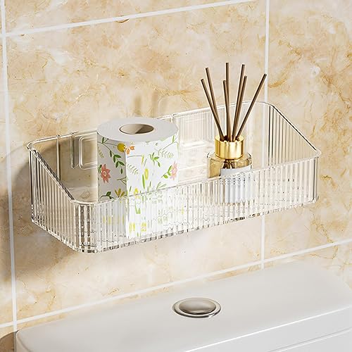 ULIJTH Étagère de douche adhésive robuste pour salle de bain - Étagères de rangement murales pour accessoires de salle de bain - Nail Gallerys