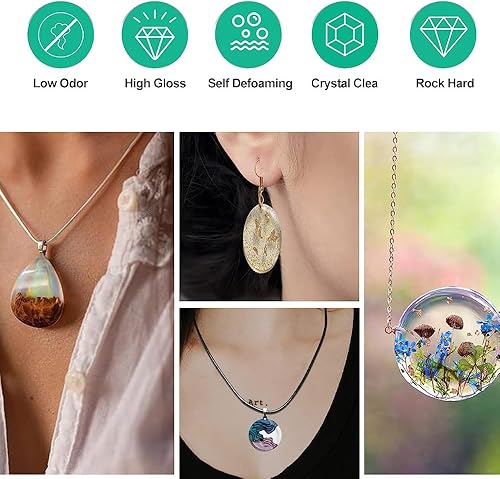 20 Pièces Moules en Résine Moule Silicone Resine Epoxy Géométrie Pendentif Collier Moule pour Bricolage Artisanat Fabrication Bijoux Pendentifs - Nail Gallerys