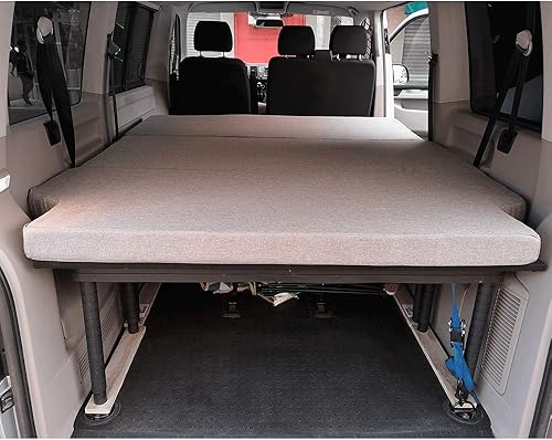 KFoam.ES Matelas Pliable Mousse Visco-élastique pour Volkswagen T4, T5, T6, T6.1 Multivan, California Beach, Caravelle, Transporter, Camping-Car, Camper Van 185x148x8cm - Nail Gallerys