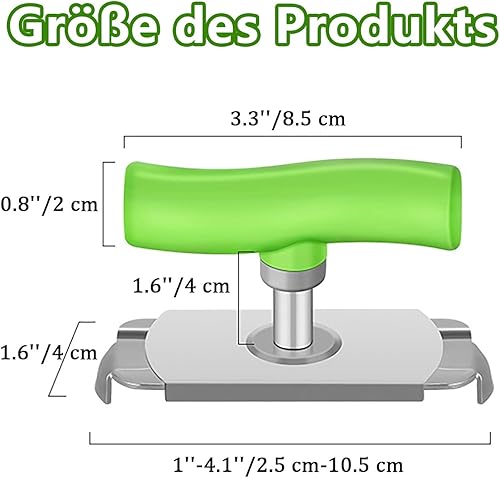 Effortless Lot de 2 ouvre-boîtes d'arthrite sans effort, vert et blanc, convient pour ouvrir des bouteilles et des boîtes de conserve - Nail Gallerys
