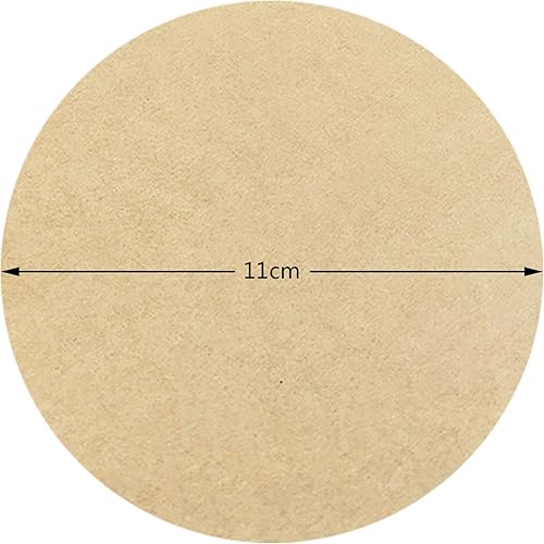 200 feuilles Ø11cm Papier sulfurisé ronde de cuisson, Parchemin résistant à la chaleur, Résistant à l'huile et aux fuites Revêtement antiadhésif papier sulfurisé non blanchi - Nail Gallerys