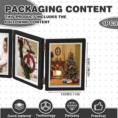 Cadre photo pliable pour 4 photos : 4 cadres photo 10 x 15 cm avec charnière Cadre photo collage avec vitre en verre Cadre photo remplissable Cadre d'art rabattable pour cadre d'art Cadre à - Nail Gallerys