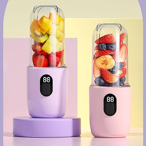 Mixeur portable rechargeable par USB avec moteur haute vitesse pour boissons protéinées et jus de fruits d'une capacité de 500 ml - Nail Gallerys