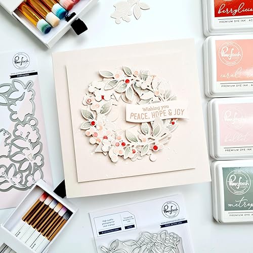 Pinkfresh Studio Hot Foil Plate-Winter Berries Frame - Nail Gallerys