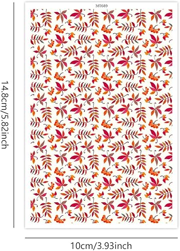 OTCRAFT Lot de 10 feuilles de transfert pour argile polymère, 15 x 9 cm, feuilles de transfert en argile polymère, papier de transfert pour la fabrication de bijoux et de boucles d'oreilles - Nail Gallerys