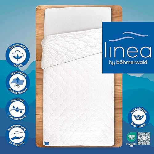 Böhmerwald Linea by Couette 100% Coton Naturel, Blanc, 155 x 220 cm - Nail Gallerys