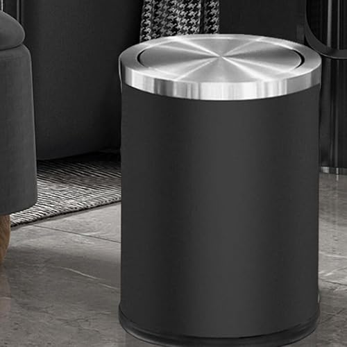 BOKIOESDE Poubelle en Acier Inoxydable sans Odeur - Dites Adieu pour aux odeurs désagréables Poubelles de Salle de Bain Poubelle de Cuisine Lisse, 9L Or - Nail Gallerys