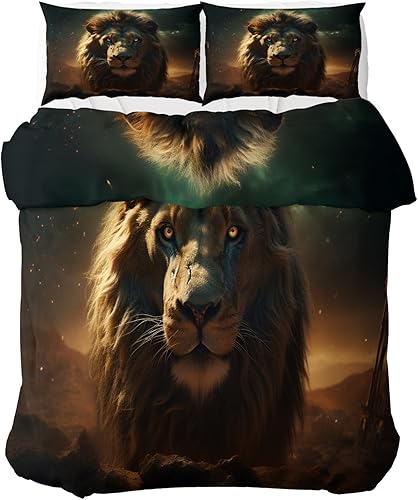 WJJFA Tête de Loup Bleu Marine Housse de Couette 140x200cm Parure de Lit Imprimée Tête de Loup Animal forêt 3 Pièces Doux Chic Housse Couette 1 Personne avec Fermeture éclair + 2 Taie d'oreiller - Nail Gallerys