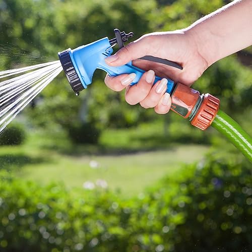 Relaxdays Tuyau d’arrosage Pratique de Longueur 50 m, 1/2 Pouces, pour Surfaces de Gazon et parterres, Vert Clair - Nail Gallerys