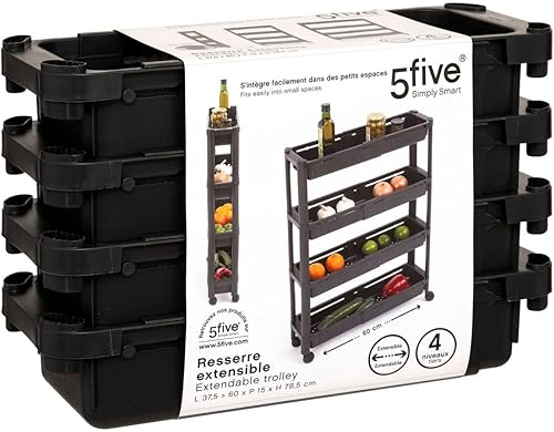 5five - resserre extensible 4 niveaux noir - Nail Gallerys