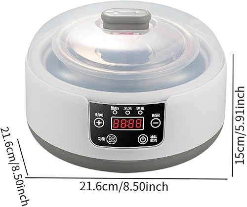 Baoblaze Yaourtière automatique, récipient intérieur en acier inoxydable, contrôle de température constante, - Nail Gallerys
