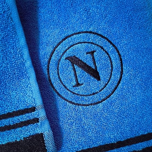hermet SSC Napoli Serviettes de Bain, Set 2 Serviettes de Bain, Serviette de Visage, Serviette de Bidet, Produit Officiel, 100% Coton, Lot de 2 pièces - Nail Gallerys