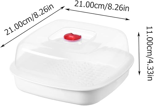 WATIIFUFU Cuiseur Vapeur pour - Cuiseur Vapeur De Cuisine Assiette Ronde Monocouche Facile À Préparer des Repas - Nail Gallerys