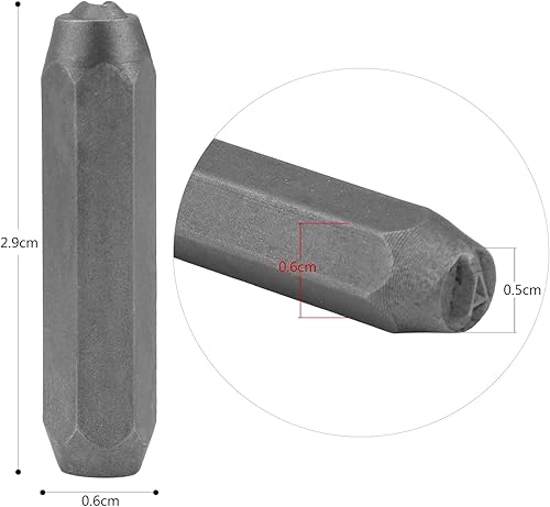 WiMas 38Pcs Chiffres et Lettres Kit de Poinçons, Tampons Stamping Ping, Tampon Métal - Nail Gallerys