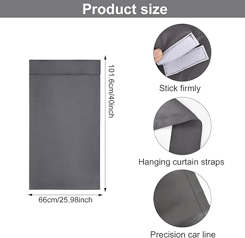 Homirty 1 Pièce Rideaux de Porte Français Intimité, Rideaux Occultants pour Porte Française, Rideaux de Porte d'entrée pour Porte Fenêtre, Rideau Occultant à Isolation Thermique, 66x102 cm, Gris Foncé - Nail Gallerys