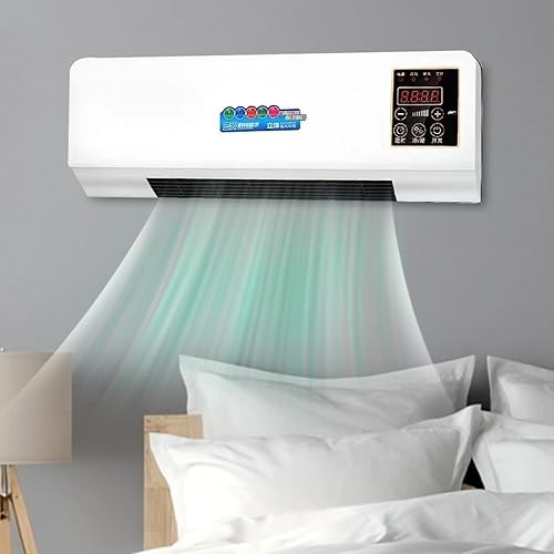 Nybhyjka Climatiseur Murale - Radiateur Multifonction Sans Conduit pour Mur | Appareil Électrique Économe en Énergie pour Climatisation et Chauffage, Silencieux pour Bureau, Dortoir, Studio et Chambre - Nail Gallerys