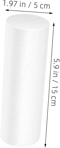 LIFKOME Lot De 8 Cylindres En Mousse De Polystyrène De 15 Cm Pour Projets Artistiques, Décorations De Sapin De Noël, Décorations De Fête, Compositions - Nail Gallerys