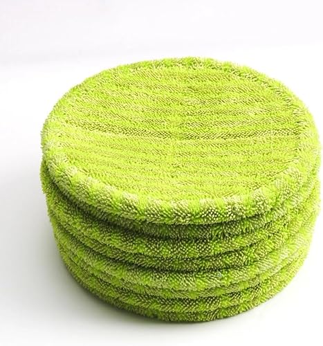 MEXWLOP Chiffons ronds en microfibre de 16cm, 12 pièces, chiffons de vadrouille électriques à usage sec et humide, accessoires de remplacement for le nettoyage des sols Remplacement du tampon du robot - Nail Gallerys