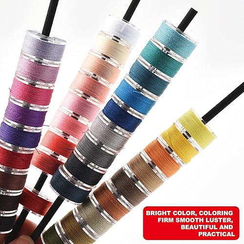 Bobines de machine à coudre, 36 couleurs bobines de fil à coudre, bobines de machine à coudre, couleurs assorties, Bobbin, bobines pré-enroulées en plastique pour Brother Babylock Janome Kenmore - Nail Gallerys