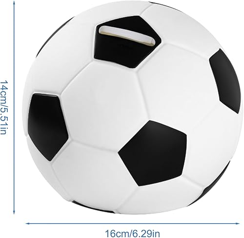 Dewocke Tirelire en Forme de Ballon de Football, 16cm Tirelire Ballon de Foot, Tirelire Incassable Vinyle pour Enfant, Tirelire à Thème de Sport, Tirelire Créative Cadeau pour Garçon Fille et Aldult - Nail Gallerys